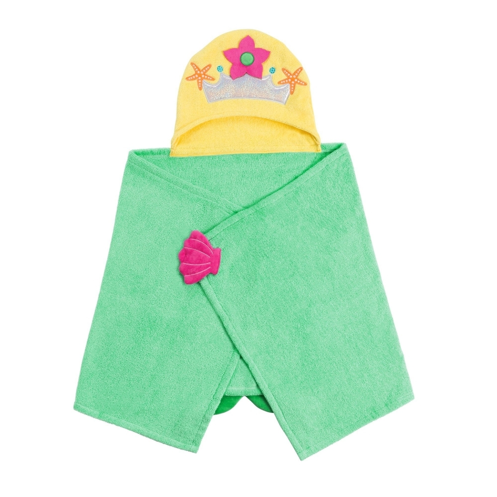 ZOOCCHINI KIDS PLUSH TERRY HOODED BATH TOWEL - MARIETTA THE MERMAID NWT